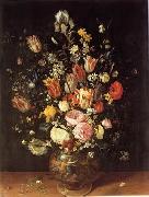 Floral, beautiful classical still life of flowers.043